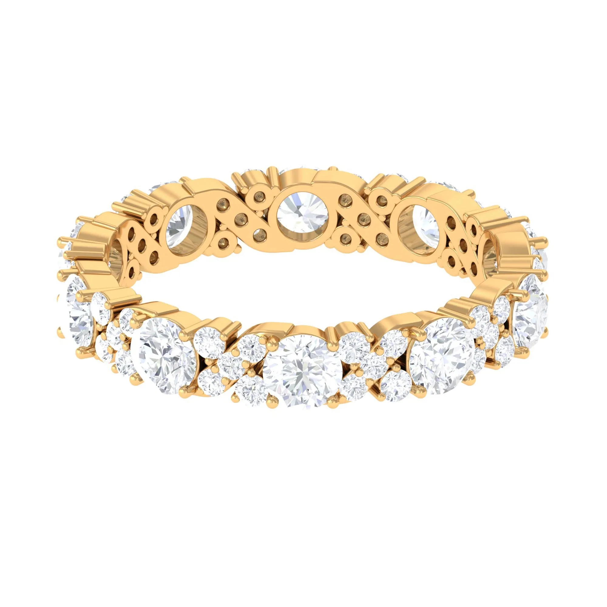 1 CT Elegant Cubic Zirconia Eternity Ring