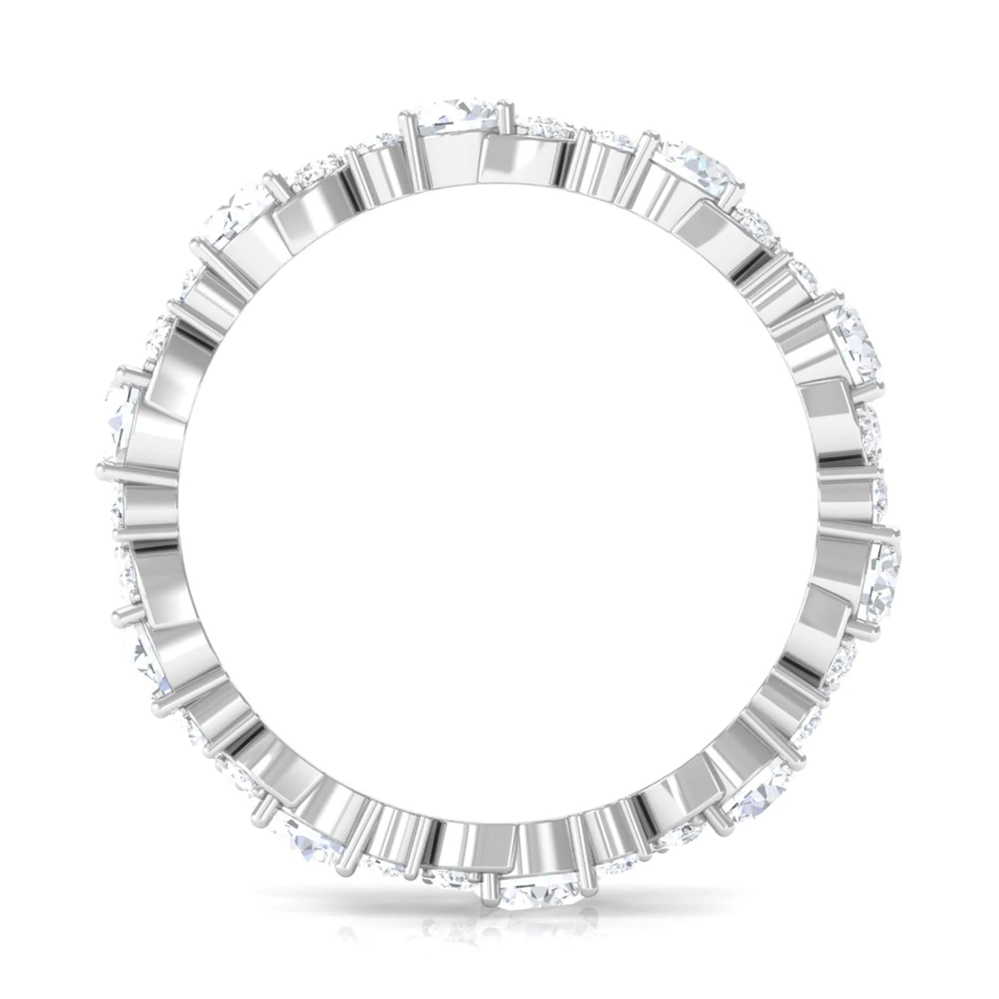 1 CT Elegant Cubic Zirconia Eternity Ring