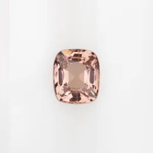 1.11ct PEACH PINK NATURAL SPINEL SALMON CUSHION SHAPE CUT LOOSE GEMSTONE ORANGE