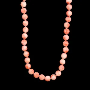 14K Yellow Gold Estate Coral Bead Necklace