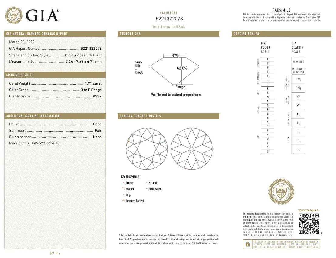 18k Yellow Gold Diamond Three-Stone Ring