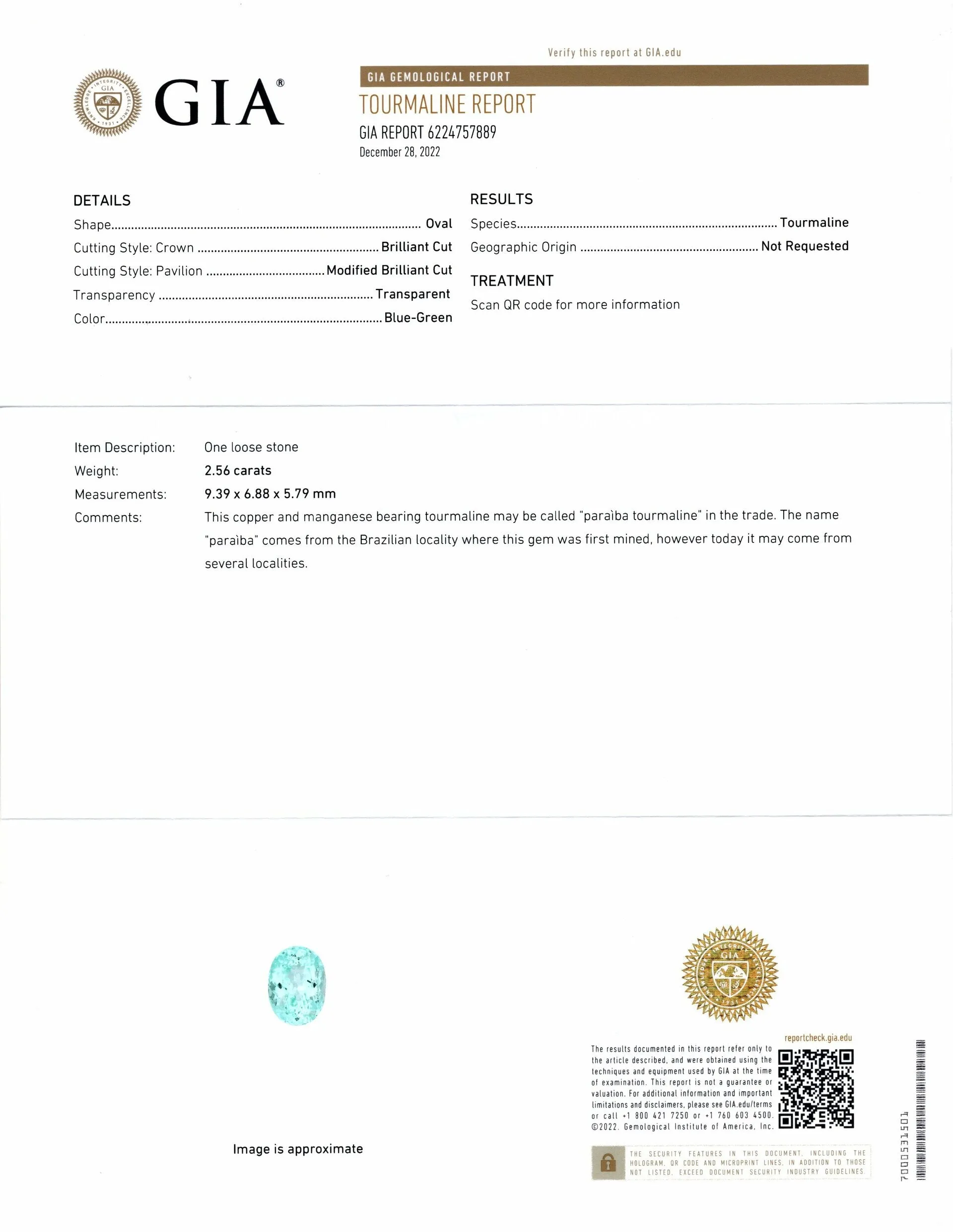 2.56ct PARAIBA TOURMALINE DIAMOND COCKTAIL RING GIA CERTIFIED OVAL SHAPE HALO