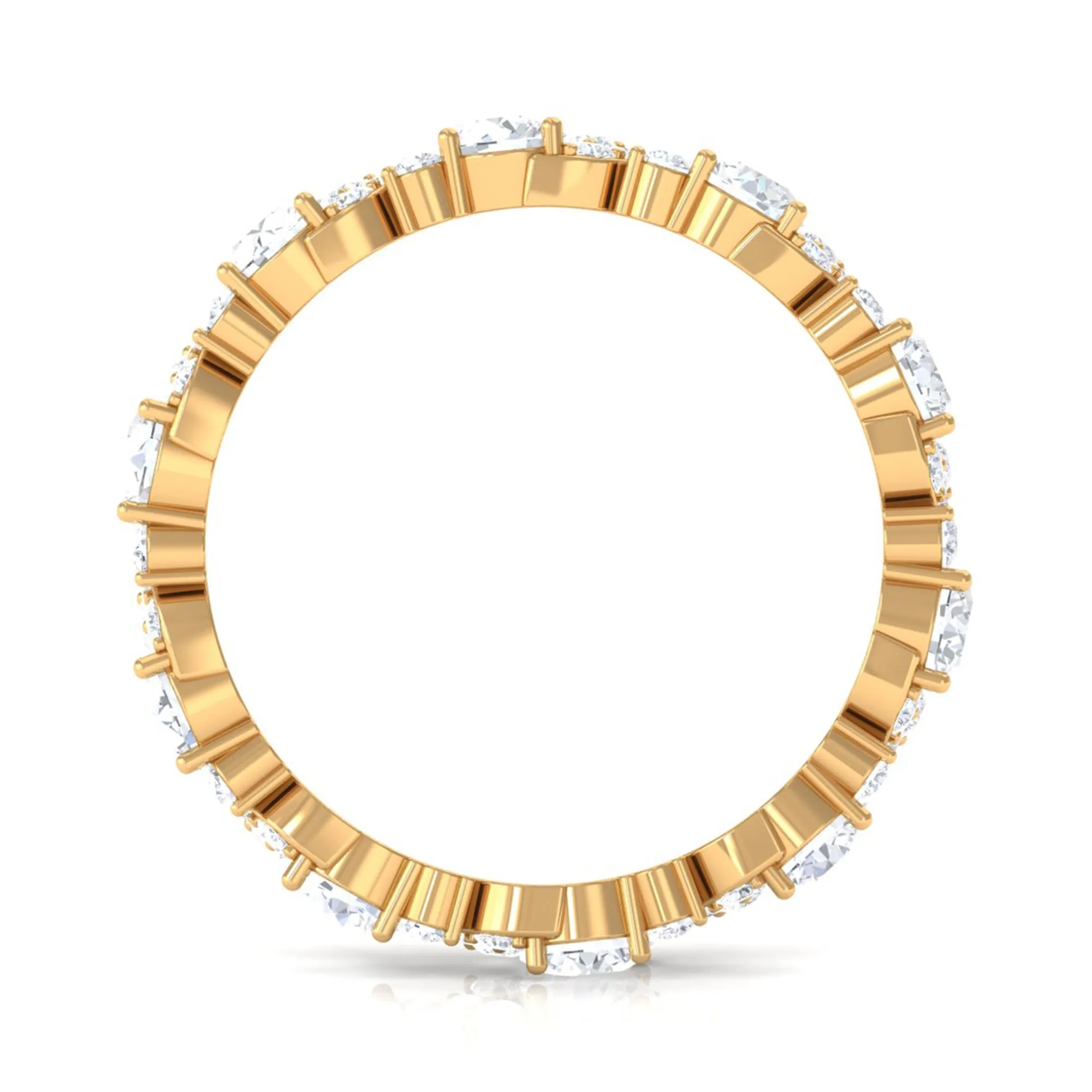 3 CT Elegant Simulated Diamond Eternity Ring