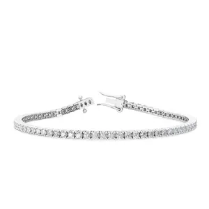 3ctw Round Brilliant Cut Lab-Grown Diamond Tennis Bracelet in 14k Gold