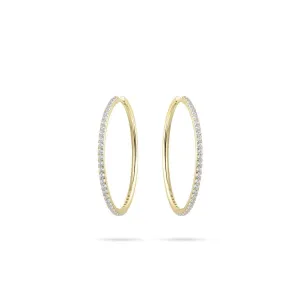 40mm Extra Maxi Gold Sparkling Hoop Earrings