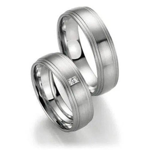 6mm Wide Domed Ring with Shiny Centre and Matt Trim