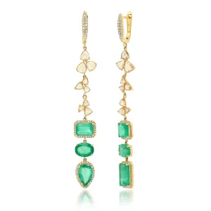 ADMIRATION EARRING, EMERALD