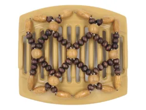 African Butterfly Thick Hair Comb - Ndebele Blonde 88