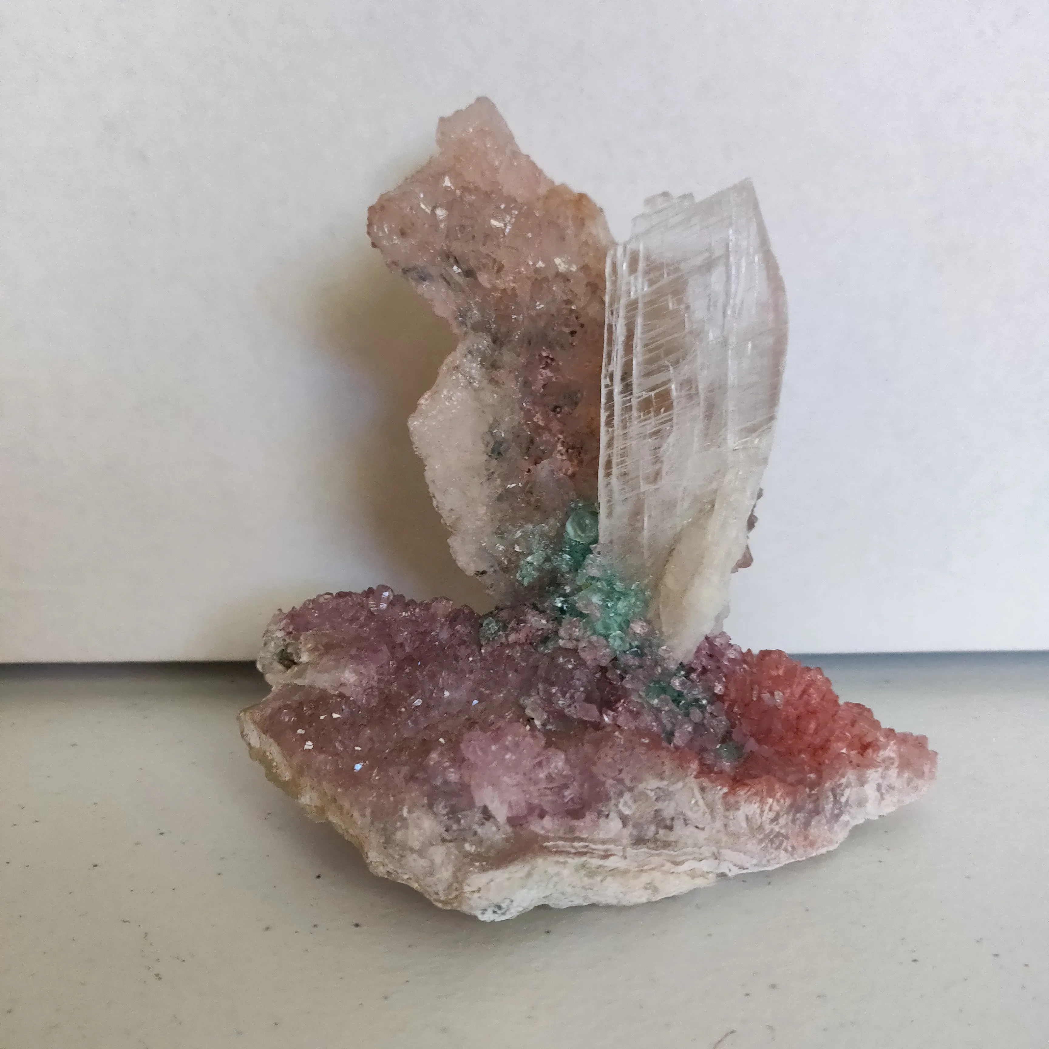Amethyst & Selenite Sculpture (#4)
