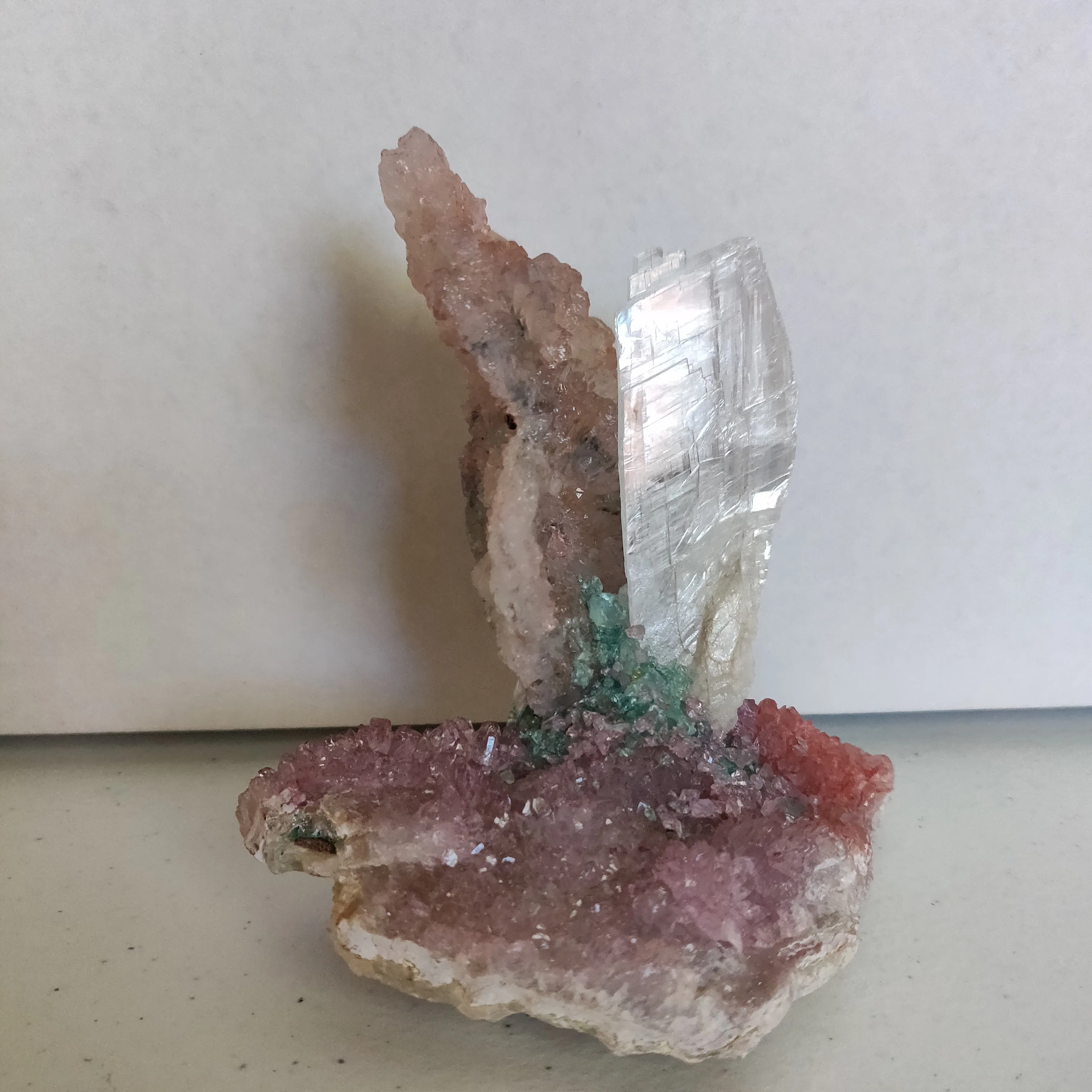 Amethyst & Selenite Sculpture (#4)