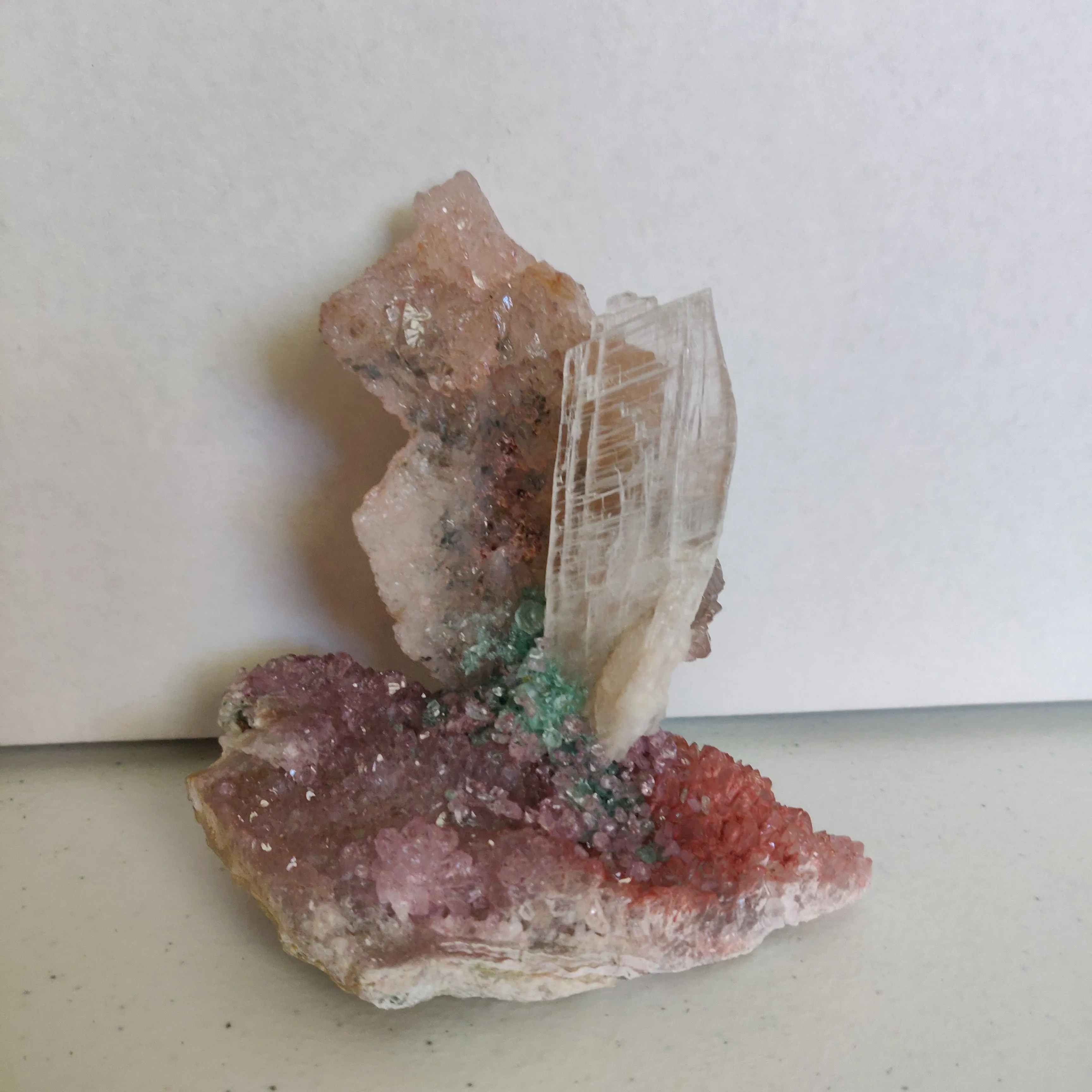 Amethyst & Selenite Sculpture (#4)