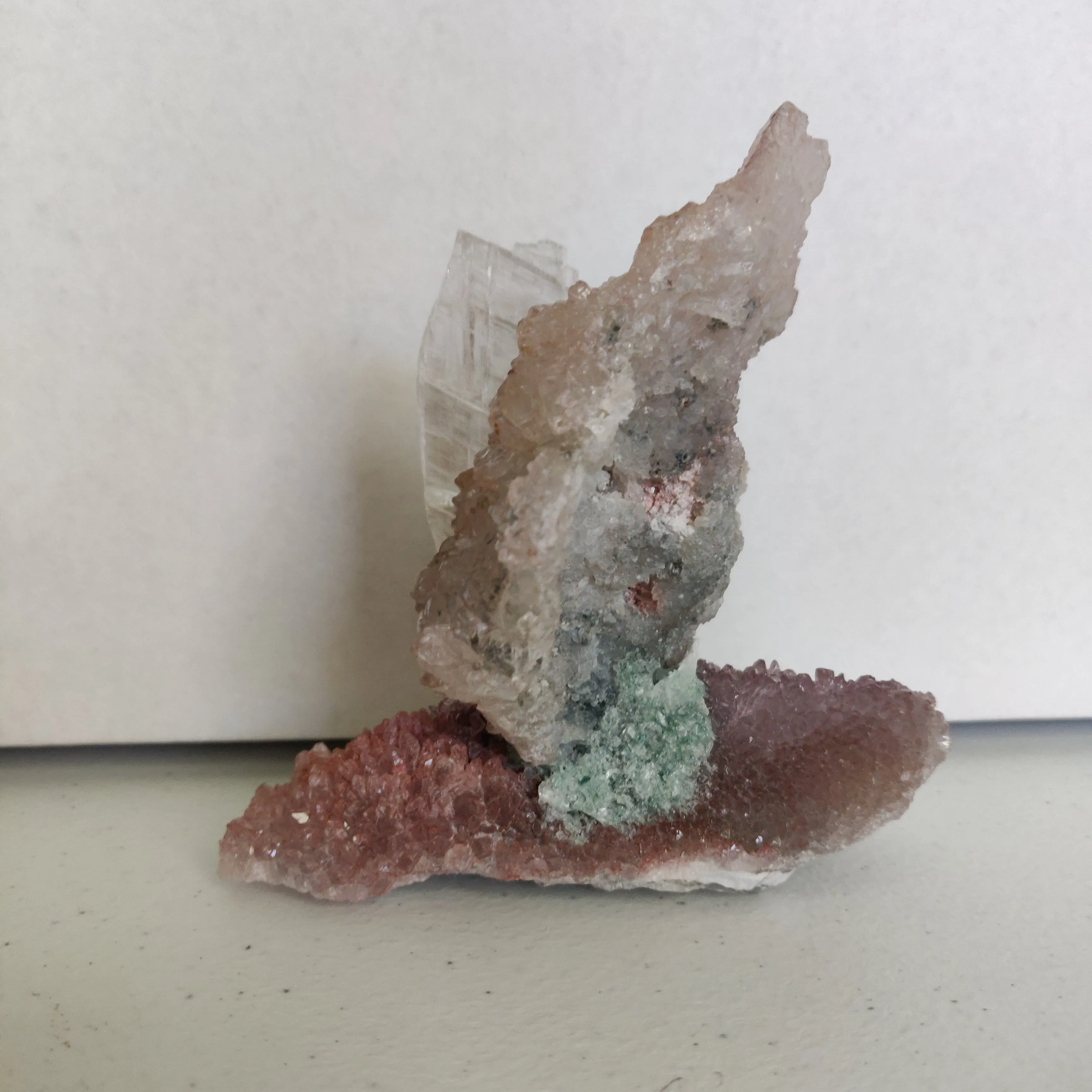 Amethyst & Selenite Sculpture (#4)