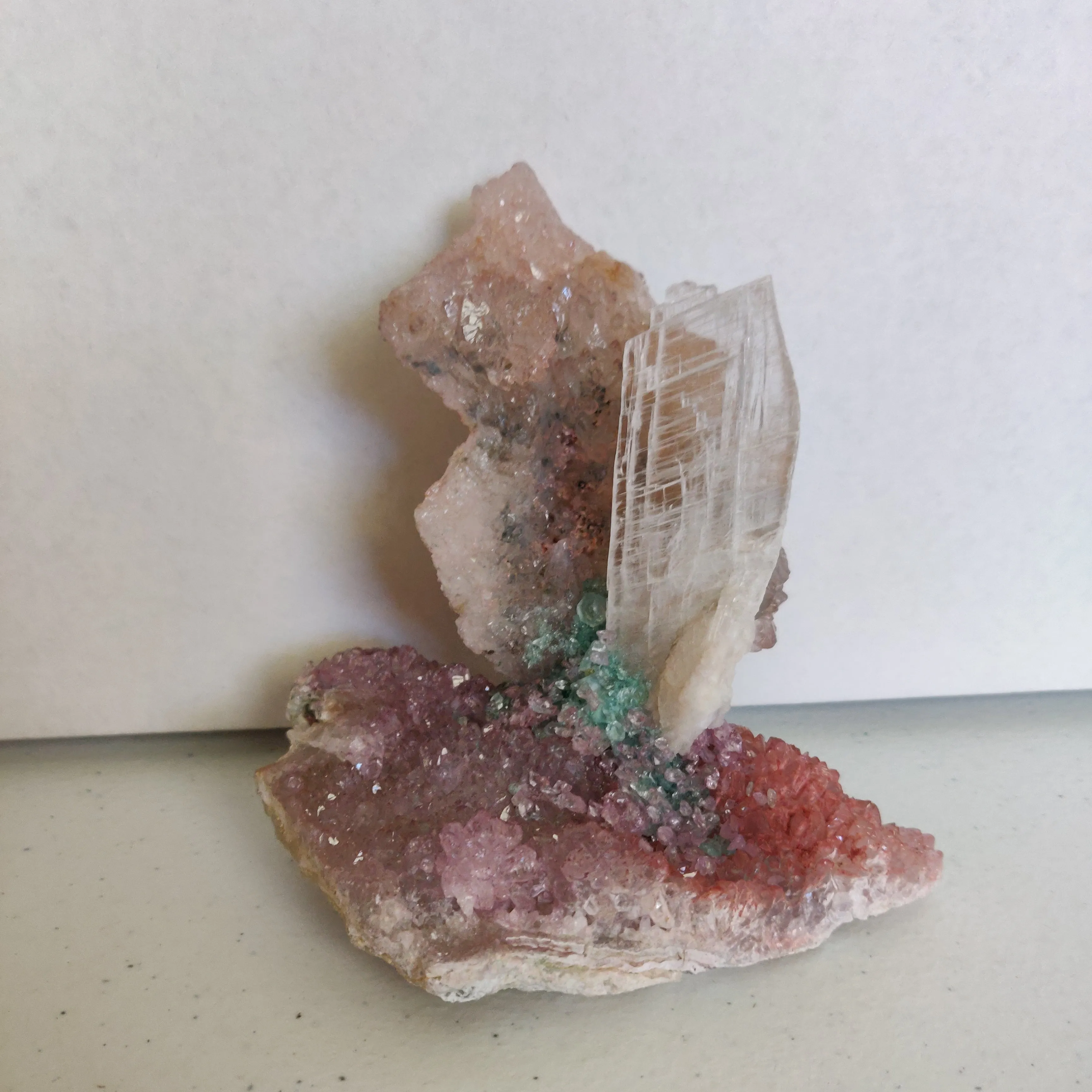 Amethyst & Selenite Sculpture (#4)