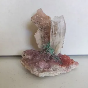 Amethyst & Selenite Sculpture (#4)