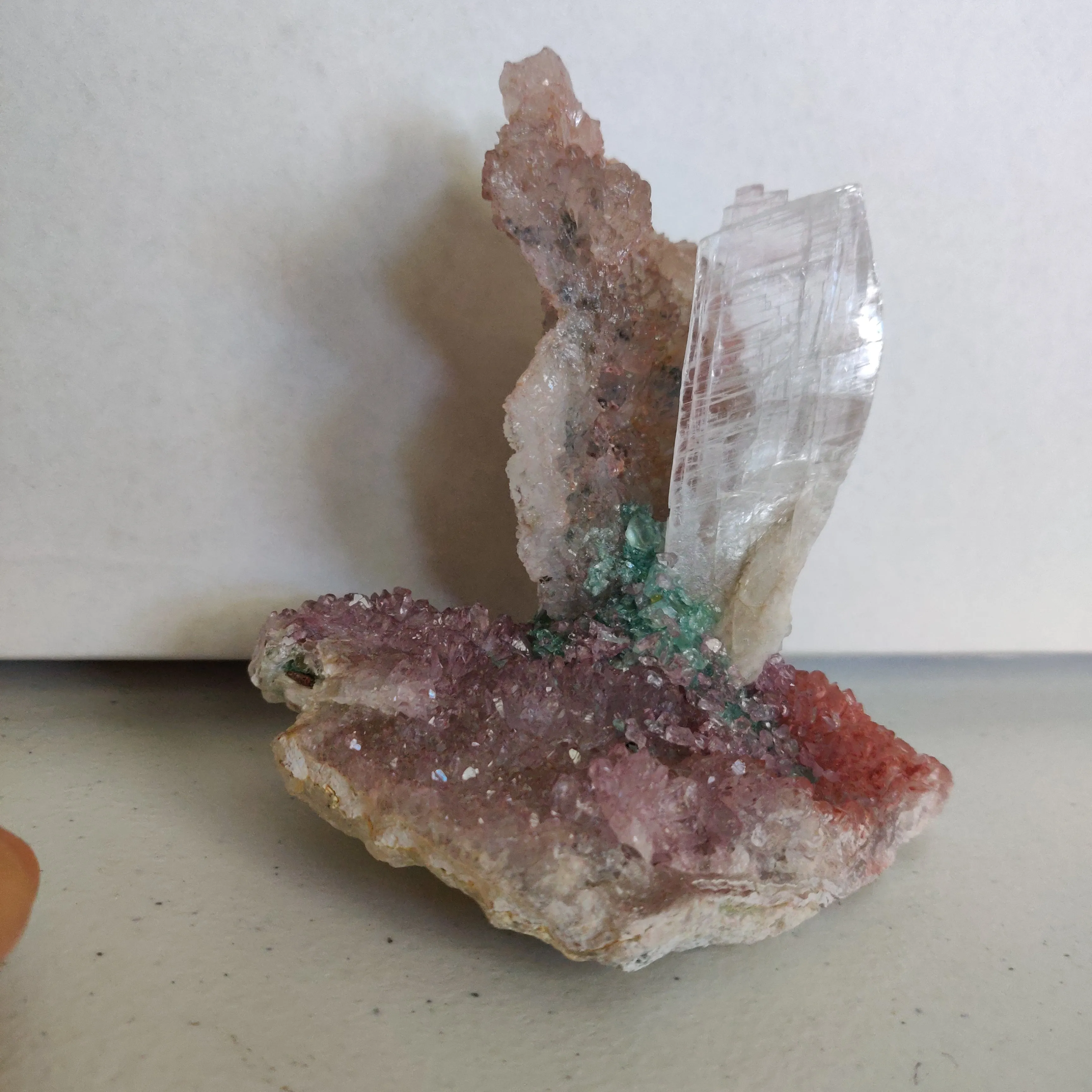 Amethyst & Selenite Sculpture (#4)