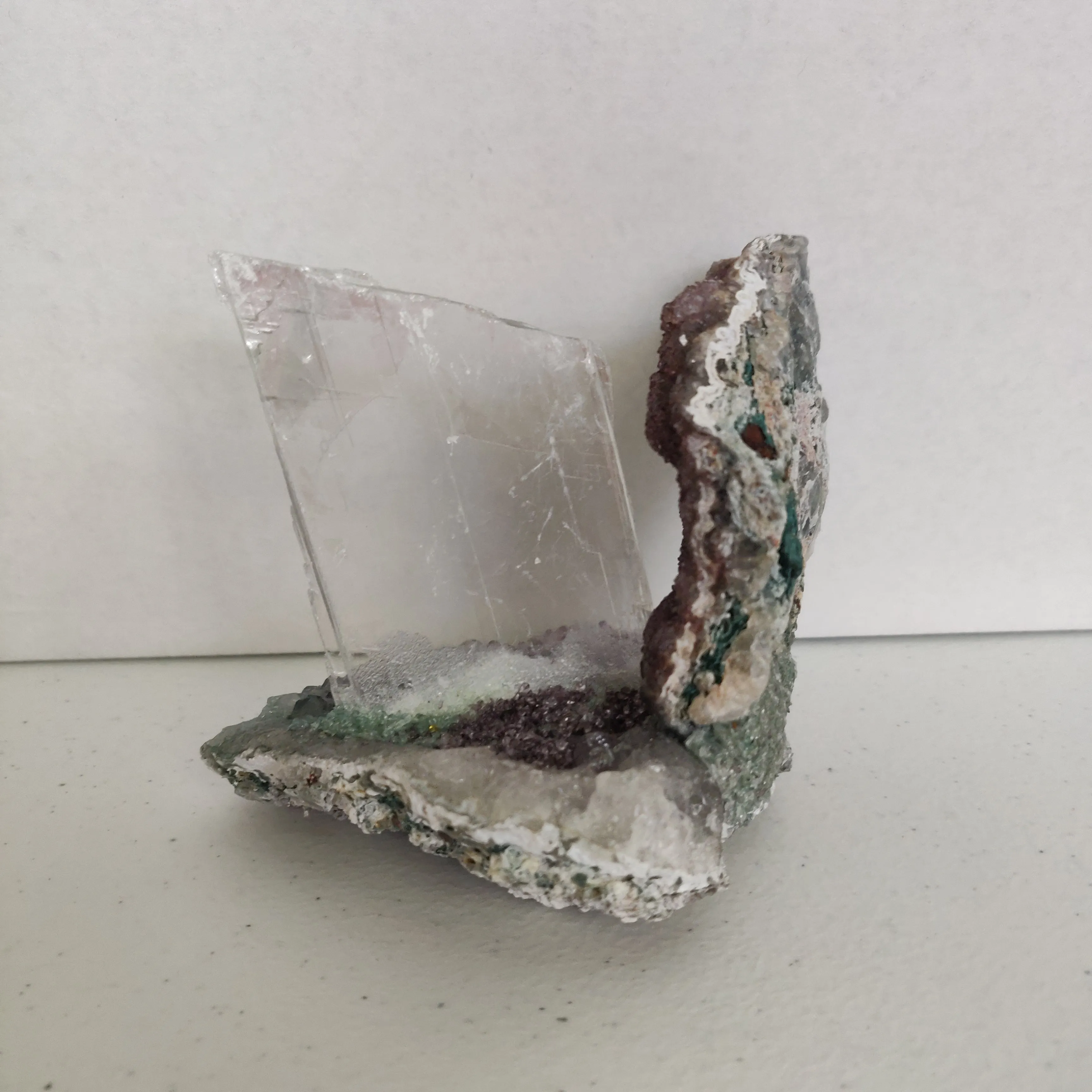 Amethyst & Selenite Sculpture (#6)