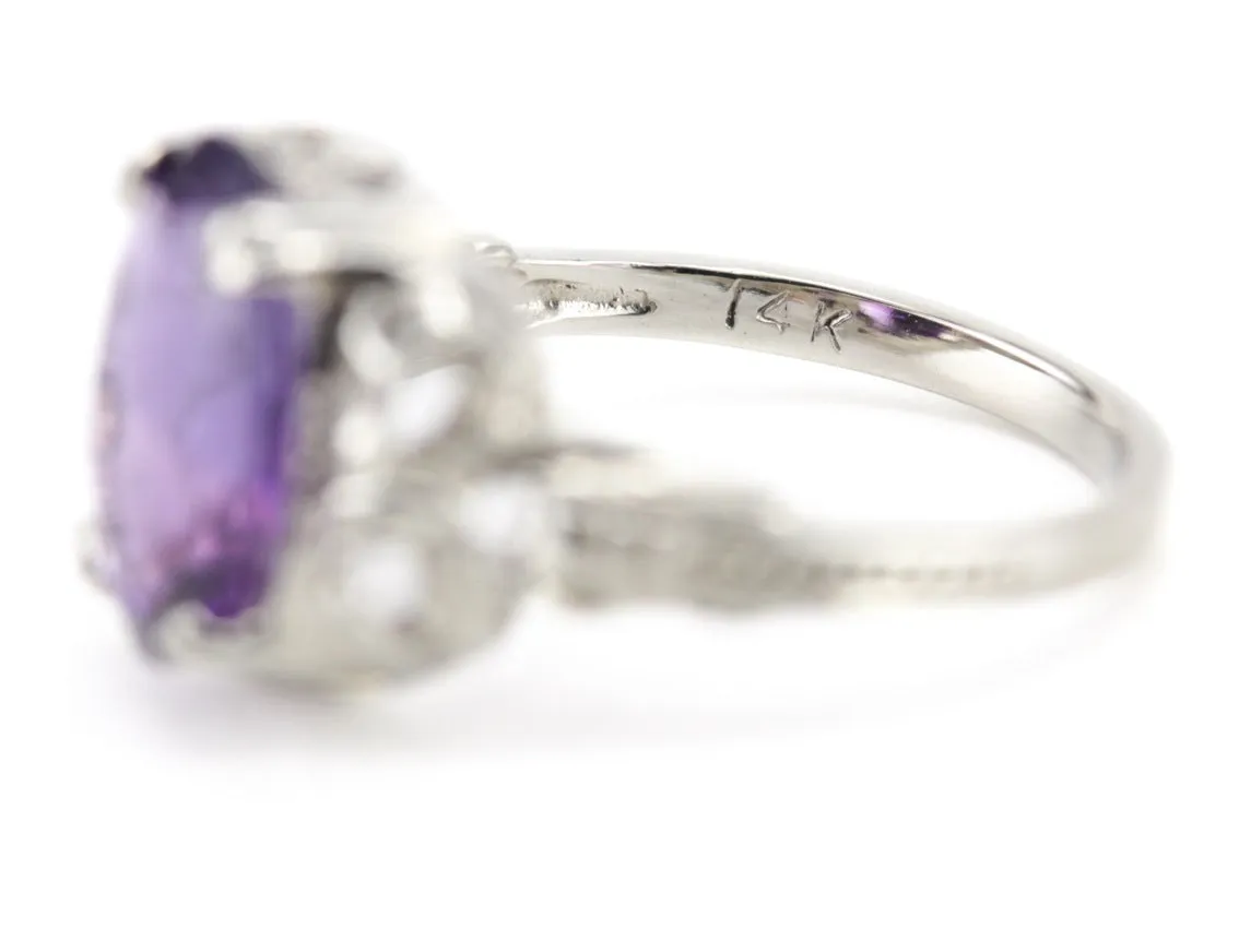 Amethyst Cocktail Ring in The Betty Setting