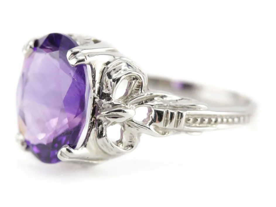 Amethyst Cocktail Ring in The Betty Setting