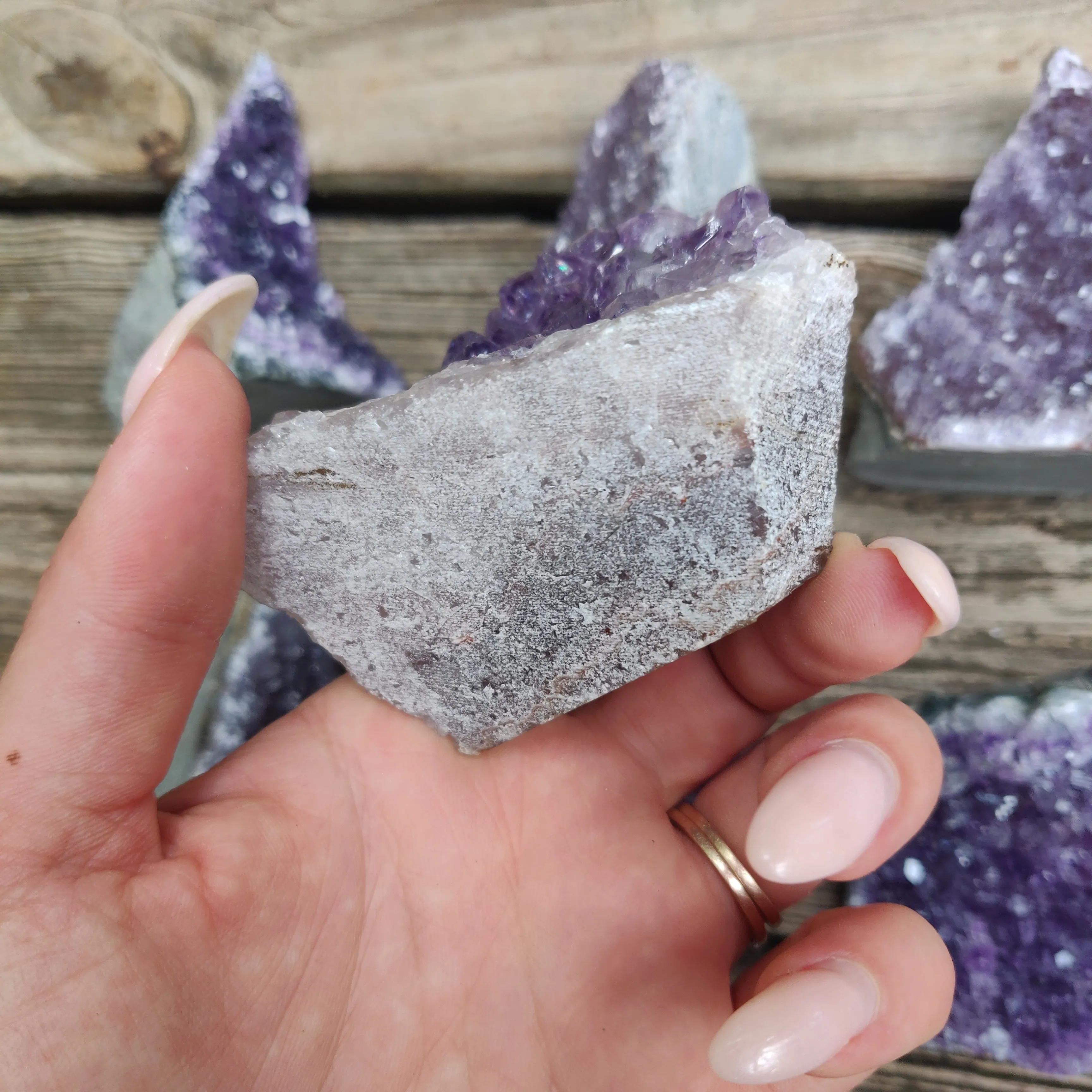 Amethyst Geode Free Form, Cut Base (#13)