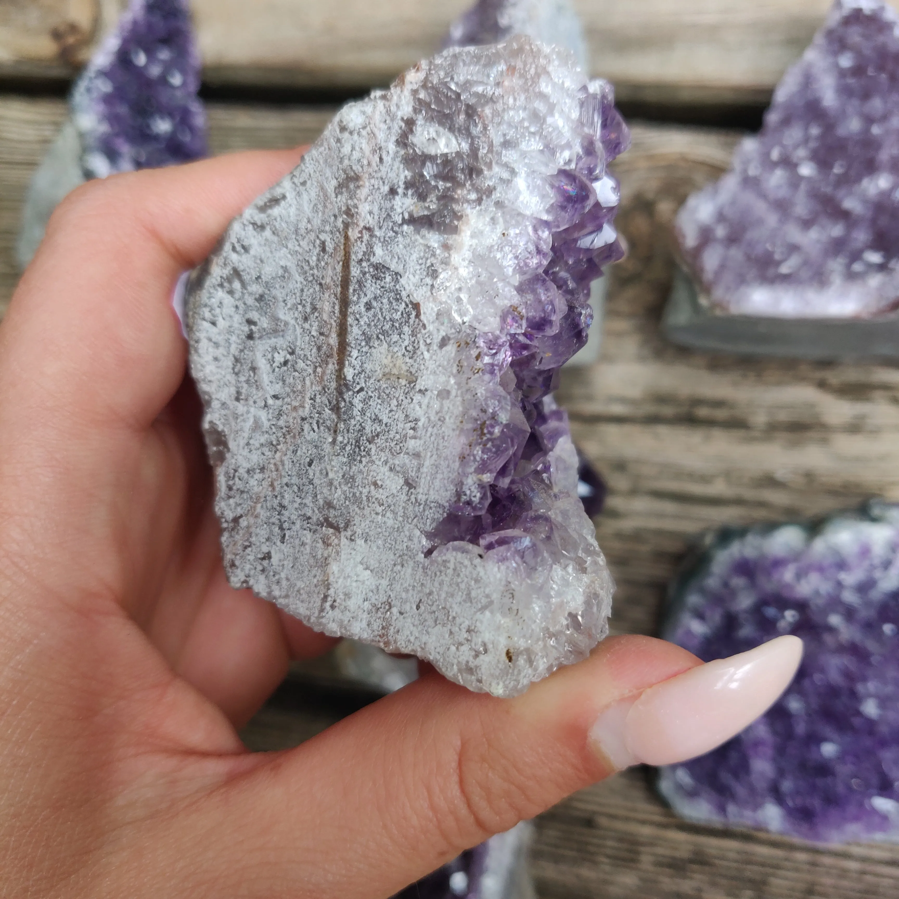 Amethyst Geode Free Form, Cut Base (#13)