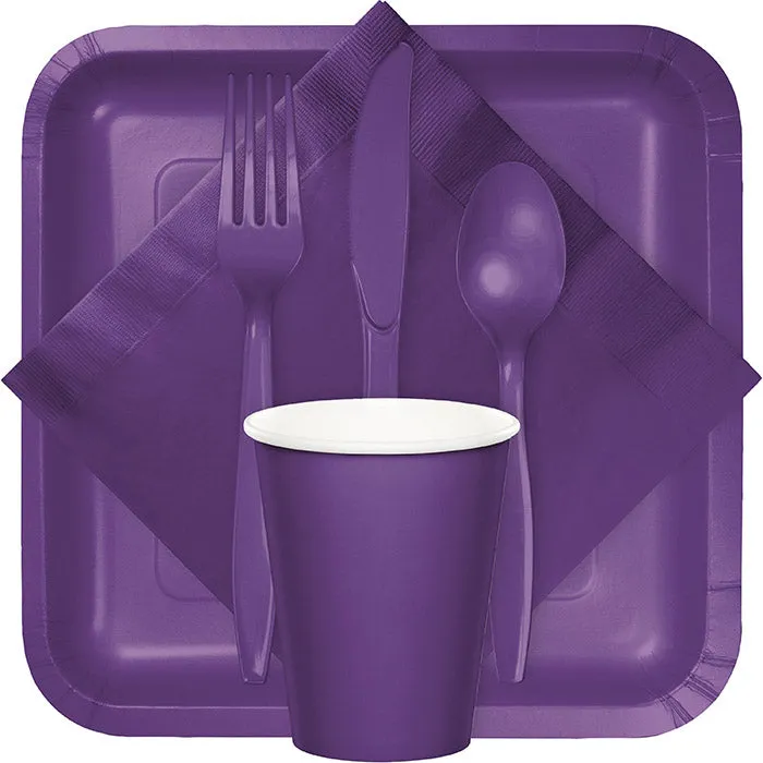 Amethyst Purple Plastic Spoons (24/Pkg)