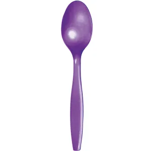 Amethyst Purple Plastic Spoons (24/Pkg)