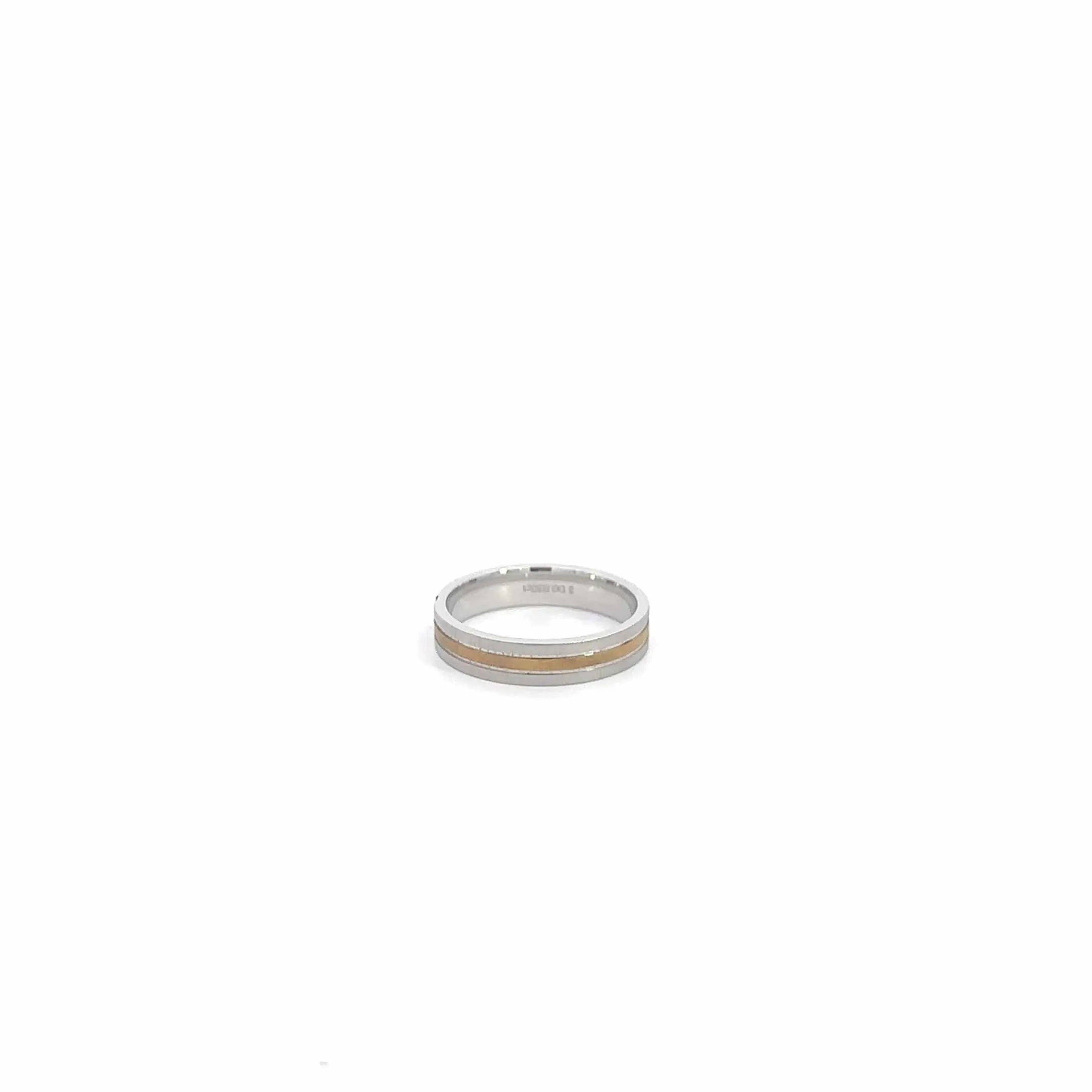 Baikalla™ 18k Two Tone Diamond Mens Wedding Band