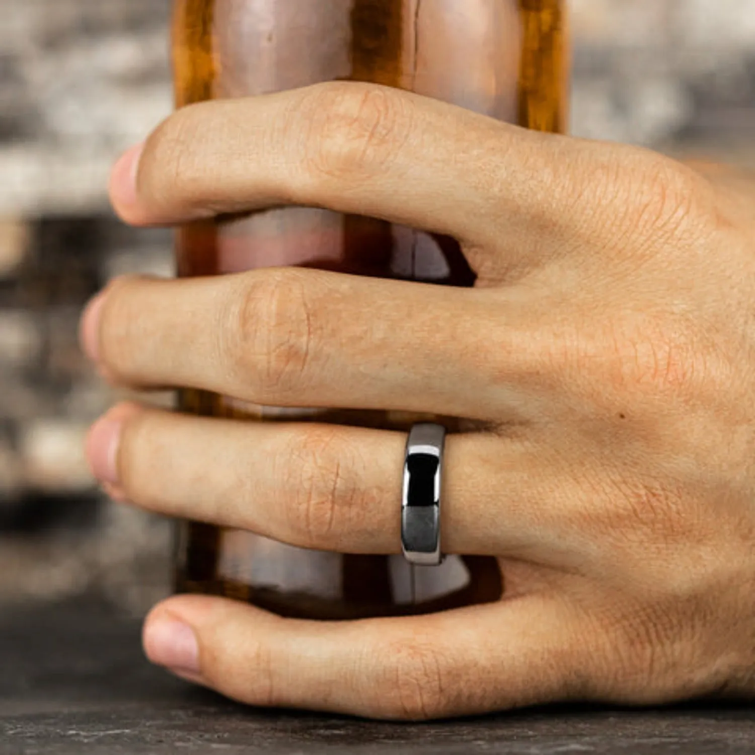 Benchmark High Polish Classic Cobalt Wedding Band