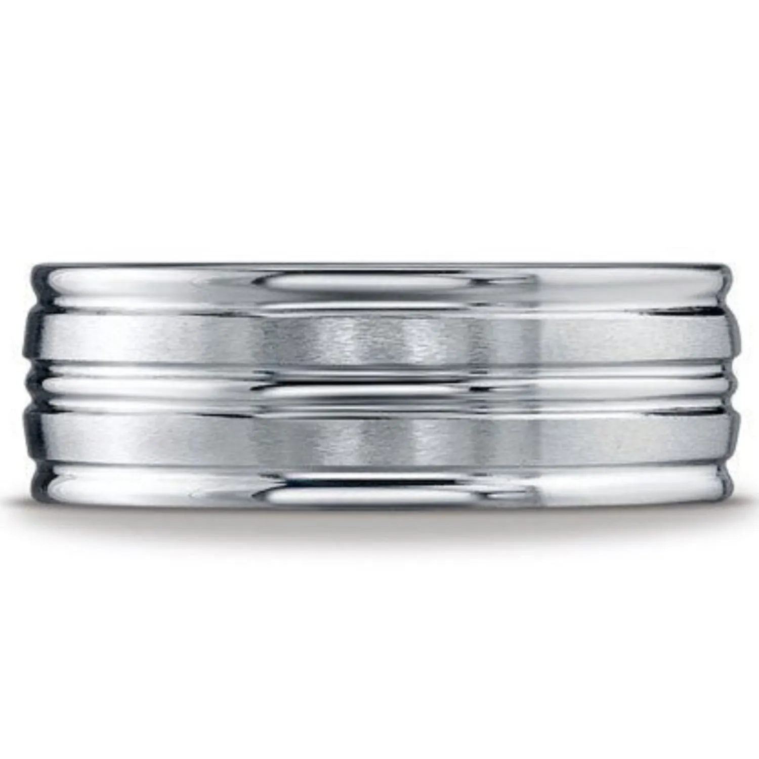 Benchmark "The Echo" 8MM Satin Finish Wedding Band