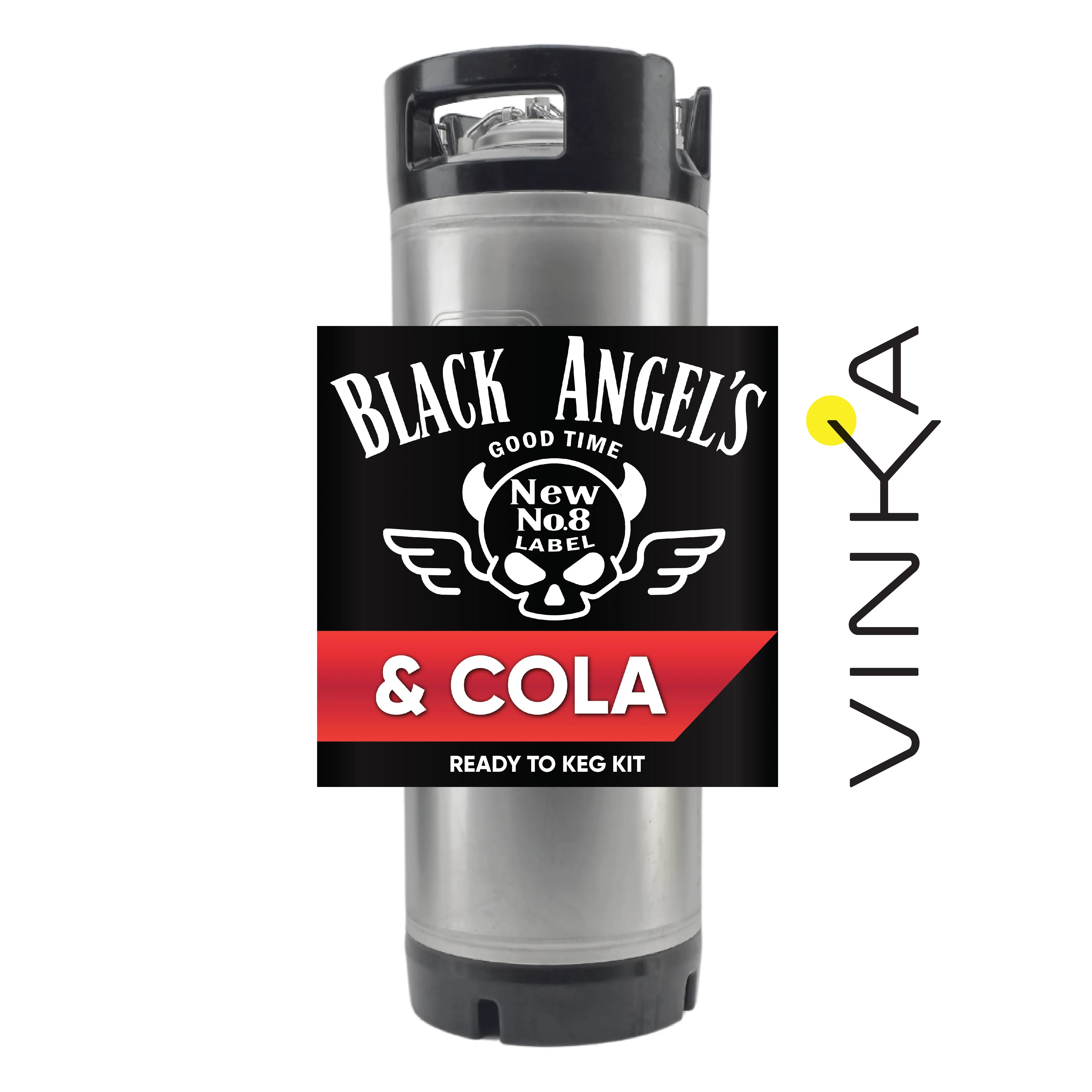 Black Angel's Tennessee Bourbon and Cola Ready to Keg Kit