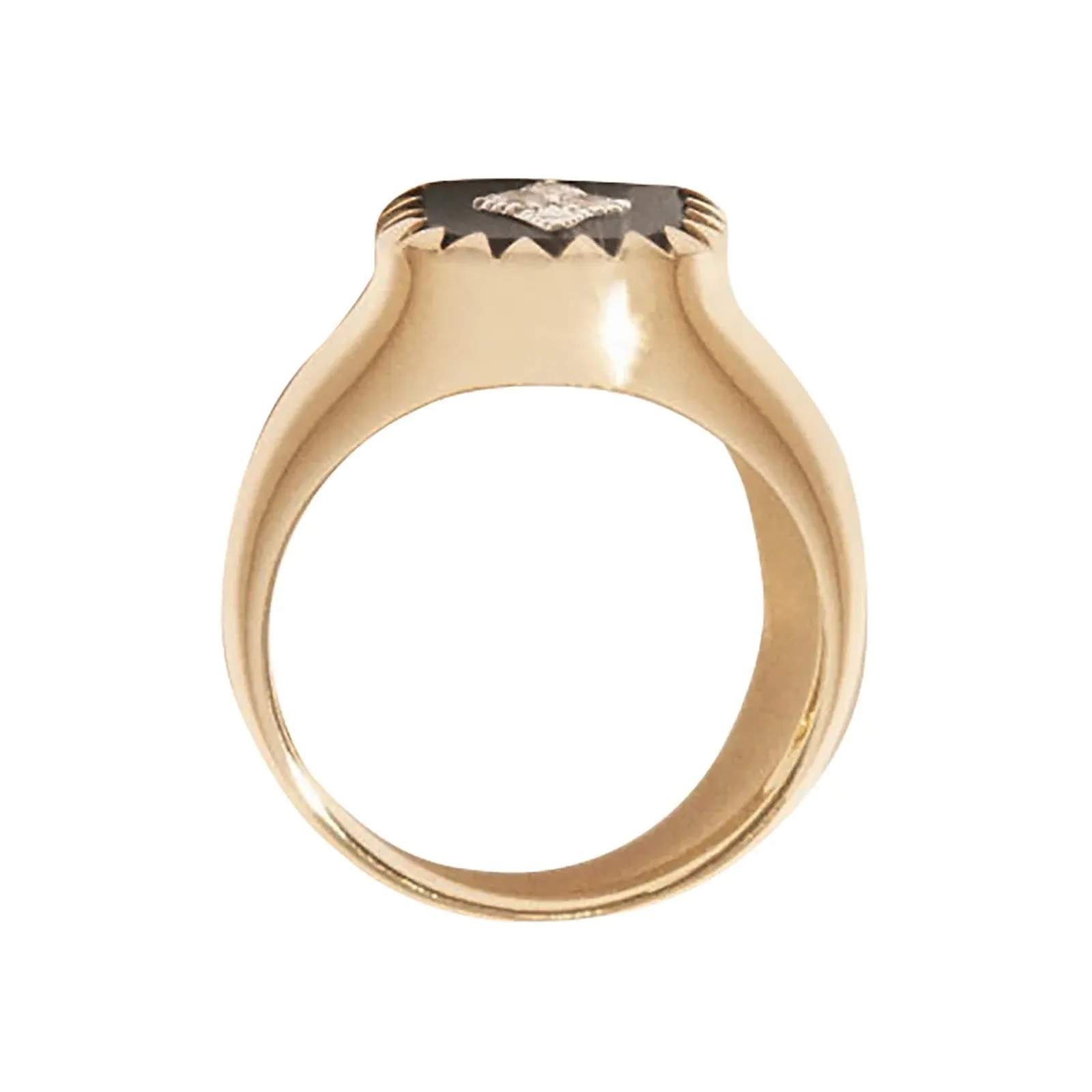 Black Pierrot Signet Ring