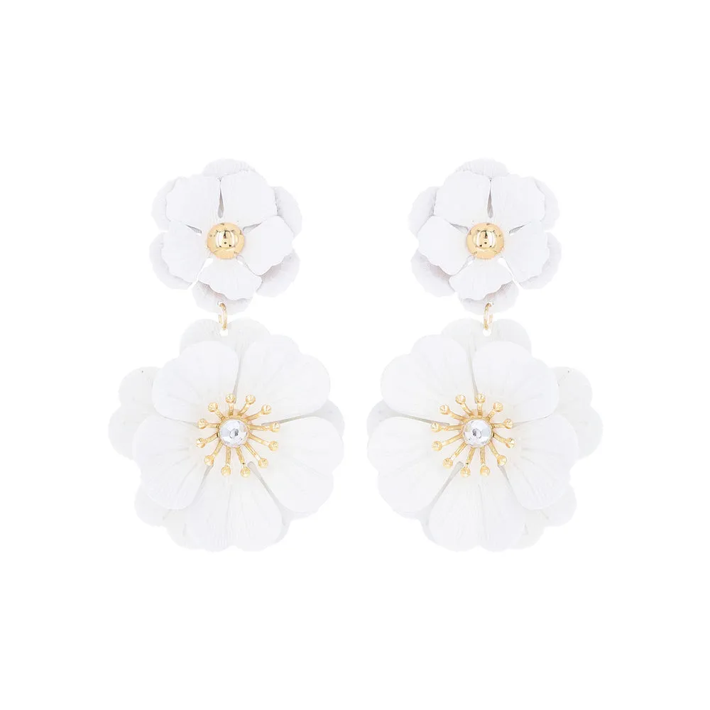 Bloom Flower Statement Earrings