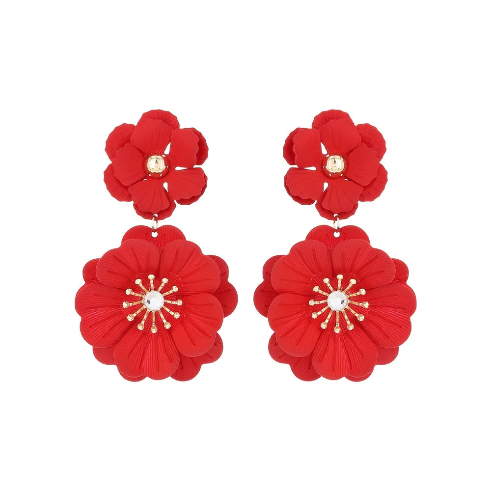 Bloom Flower Statement Earrings
