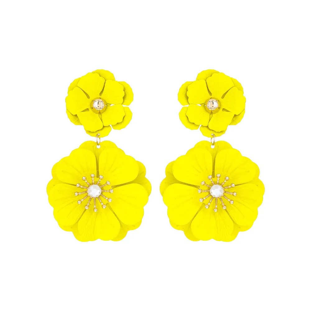 Bloom Flower Statement Earrings