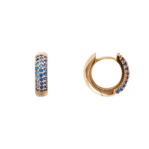 BLUE CRYSTAL PAVE HUGGIES