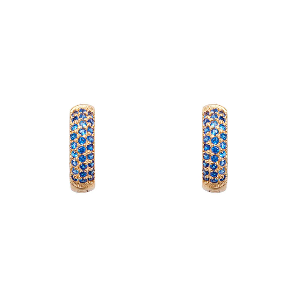 BLUE CRYSTAL PAVE HUGGIES