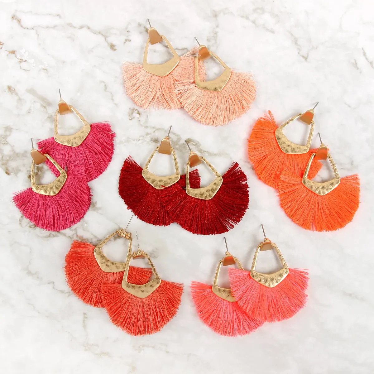 Bohemian Inspired Tassel Dangle Earrings - Style 2