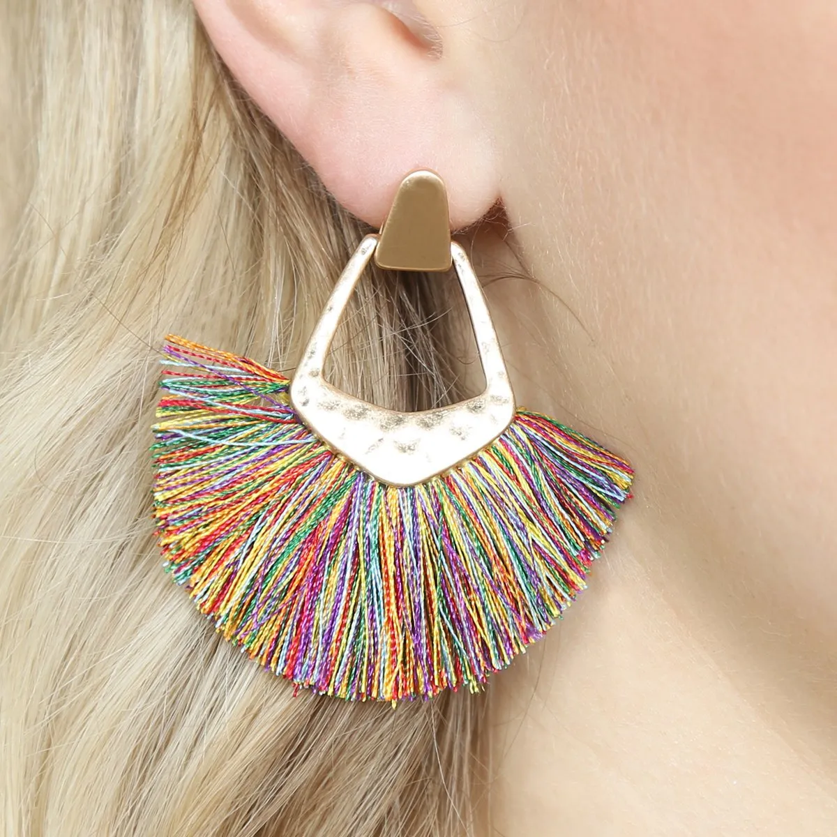 Bohemian Inspired Tassel Dangle Earrings - Style 2