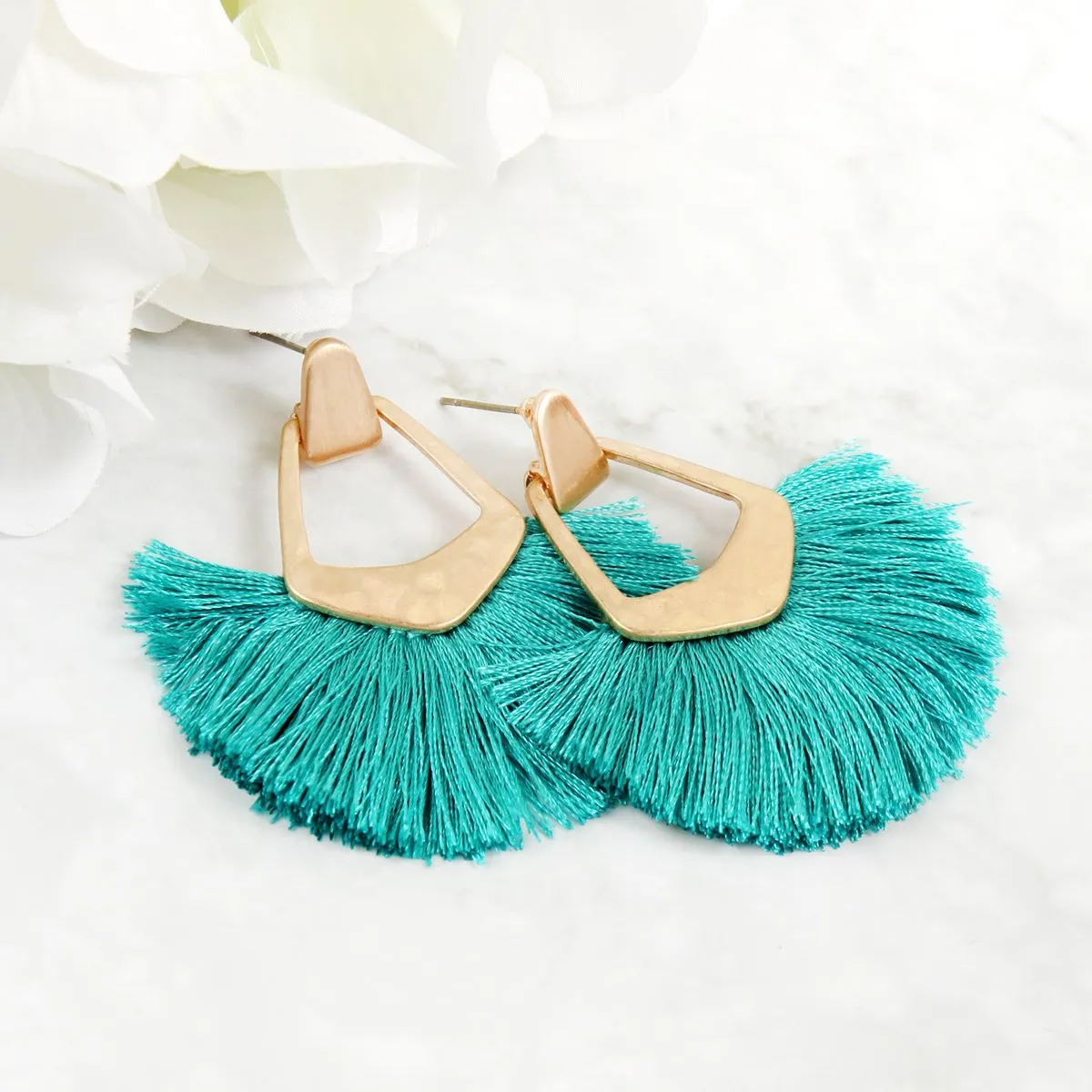 Bohemian Inspired Tassel Dangle Earrings - Style 2