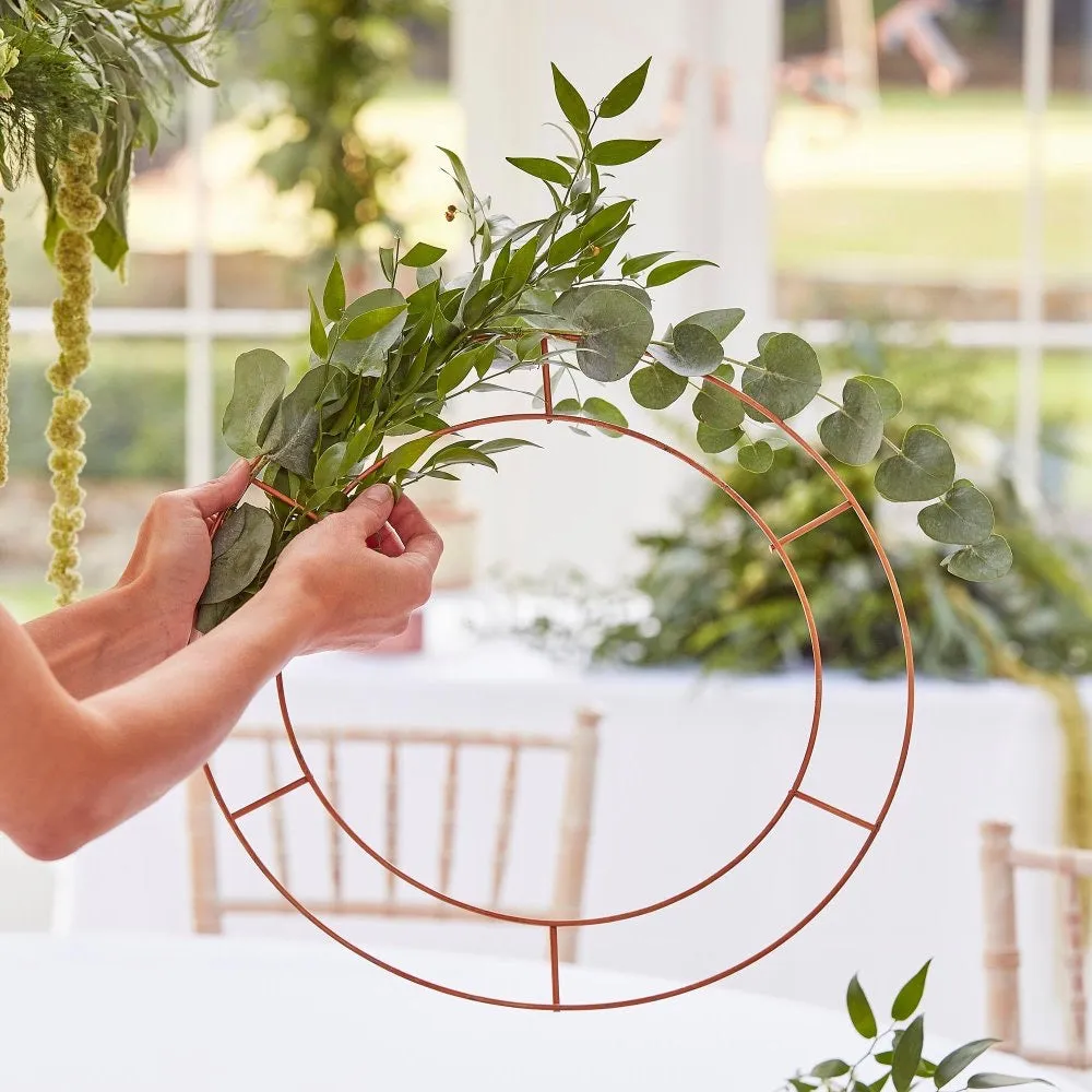 Botanical Wedding Hanging Decoration Bronze Foliage Hanging Chandelier