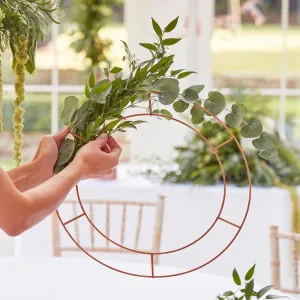 Botanical Wedding Hanging Decoration Bronze Foliage Hanging Chandelier