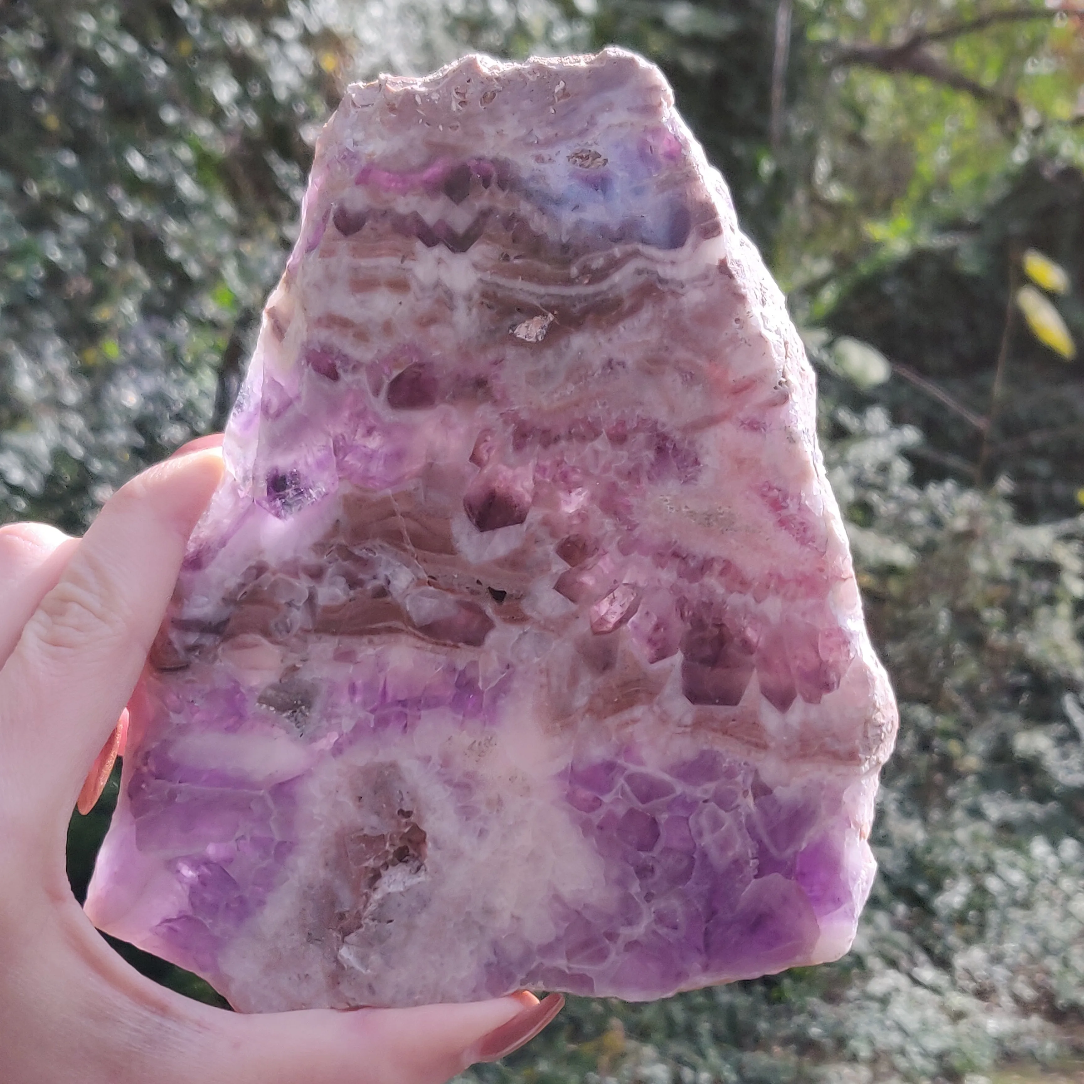 Chevron Amethyst Slab (#1)