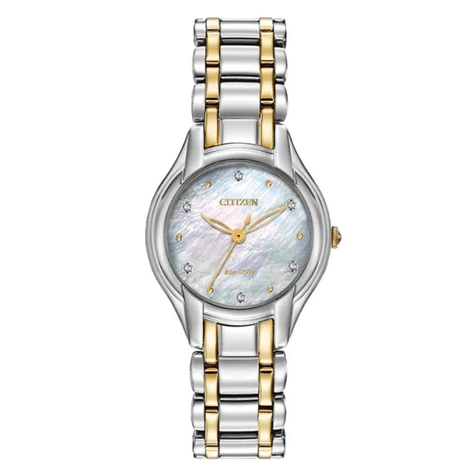 Citizen Ladies Eco Drive Silhouette Diamond Watch EM0284-51D