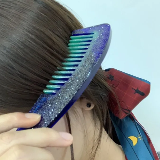 Comb Mold  - Hair Comb Mold - Afro  Pick Mold - Silicone Molds - UV Resin Molds - Resin Crafting Molds - Slicked Comb Hair Cutting Barber