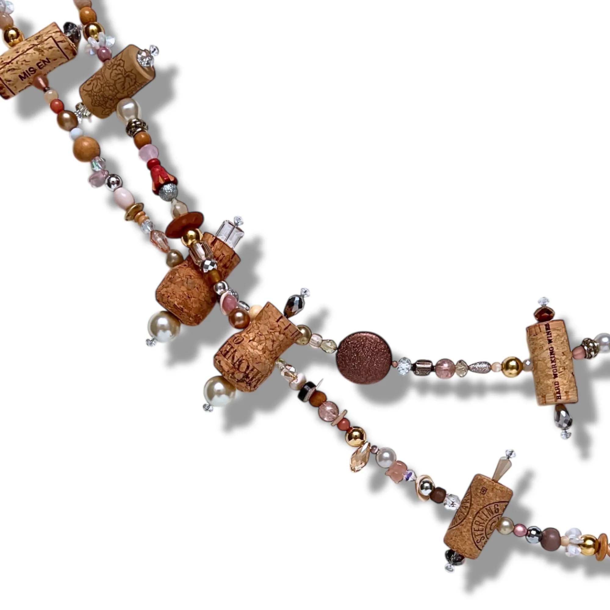 Cork Garland Holiday Decor - 10 Foot
