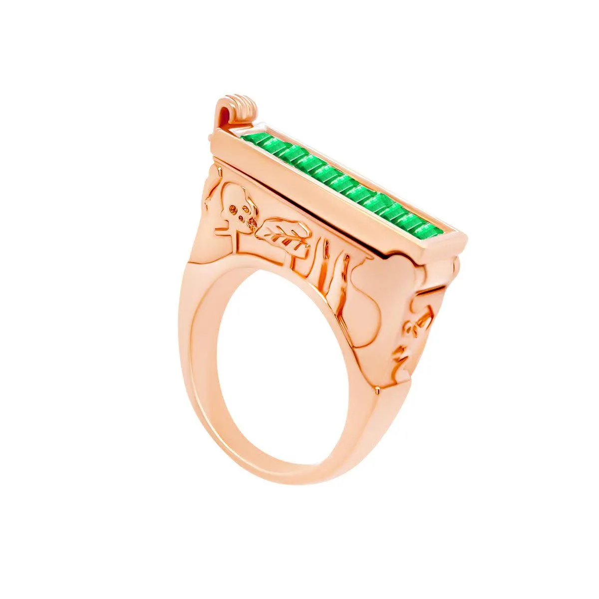 Cypress Poison Ring - Baguette | 11.8GMS 1.3CT | Emerald