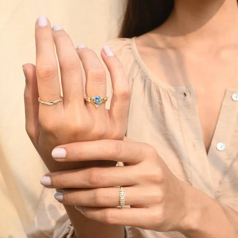 Diadem Aquamarine Ring