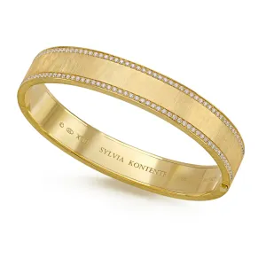 Diamond Bangle Bracelet in 18K Yellow Gold