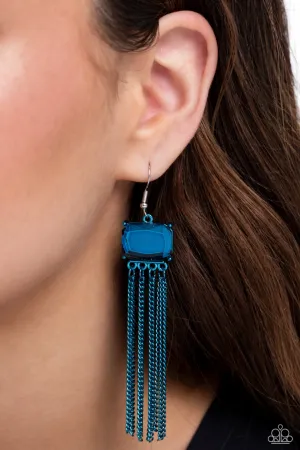 Earrings Dreaming Of TASSELS - Blue E435