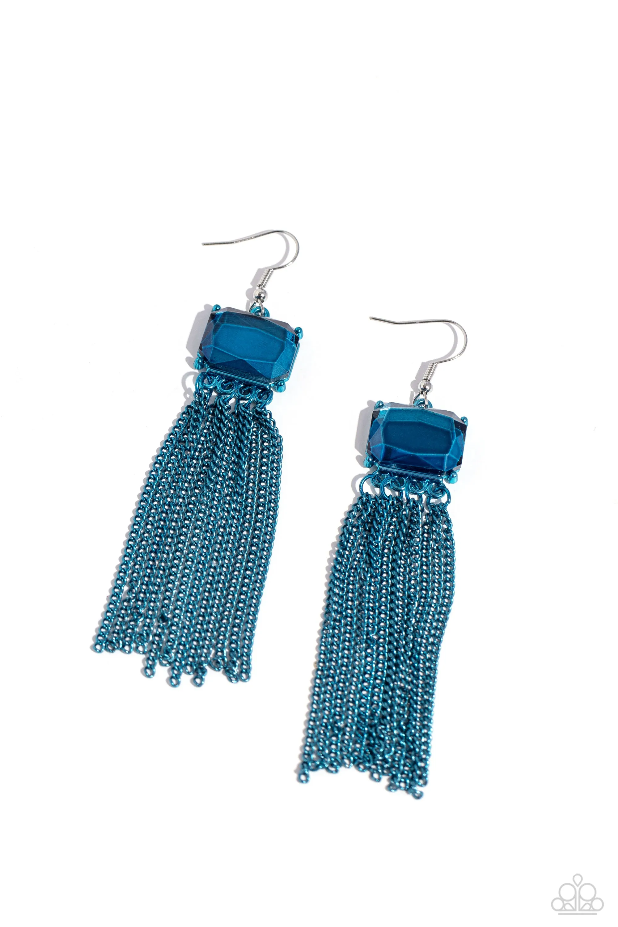 Earrings Dreaming Of TASSELS - Blue E435